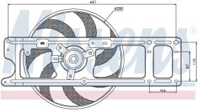 Nissens 85254 - VENTILADOR RENAULT THALIA II(08-)1.