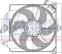 Nissens 85261 - VENTILADOR FORD TRANSIT CONNECT(TC7