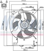 Nissens 85267 - VENTILADOR MG ZR(01-)1.6 I