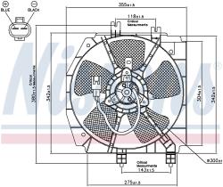 Nissens 85274 - VENTILADOR MAZDA PREMACY(CP)(99-)2.