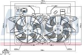 Nissens 85278 - VENTILADOR FORD ESCAPE I(00-)3.0 I