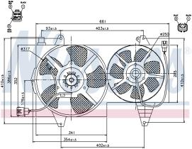 Nissens 85296 - VENTILADOR VOLVO V40(VW)(95-)1.9 TD