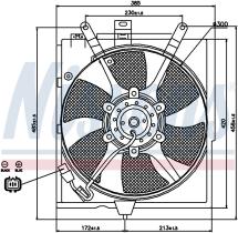 Nissens 85299 - VENTILADOR VOLVO V40(VW)(95-)1.9 TD