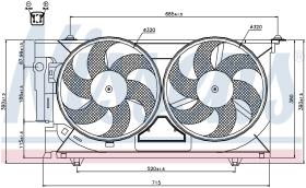 Nissens 85321 - VENTILADOR PEUGEOT 306(7_.N_)(93-)1