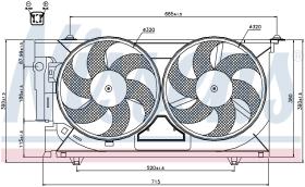 Nissens 85321 - VENTILADOR PEUGEOT 306(7_.N_)(93-)1