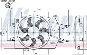 Nissens 85342 - VENTI FORD FOCUS I 1.4/1.6/2.0/1.8 TD+AC (6/03>5/05) 1 VENT.