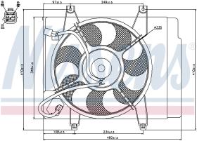 Nissens 85345 - VENTILADOR KIA PICANTO(BA)(04-)1.0