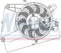 Nissens 85370 - VENTI HYUNDAI TERRACAN 2.9 CRDI/ 3.5I V6 (01>)