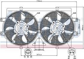 Nissens 85388 - VENTILADOR CHRYSLER SEBRING I CABRI