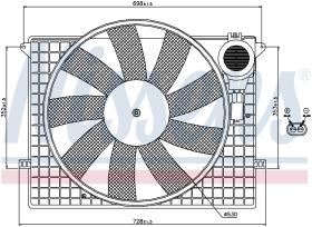Nissens 85401 - VENTI MB W220 S280/S320/S500/S400CDI (98>)