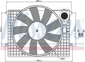 Nissens 85401 - VENTILADOR MERCEDES S-CLASS W 220(9