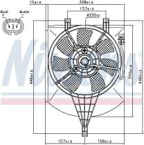 Nissens 85407 - VENTILADOR VOLVO V40(VW)(95-)1.6 I