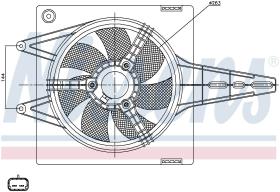 Nissens 85427 - VENTILADOR FIAT MAREA(185)(96-)1.4