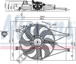 Nissens 85434 - VENTILADOR FIAT PALIO(178)(96-)1.2