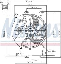 Nissens 85444 - VENTILADOR MG ZR(01-)1.6 I