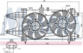 Nissens 85481 - VENTILADOR FIAT PUNTO II(188)(99-)1