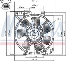 Nissens 85491 - VENTILADOR SUBARU FORESTER(SF)(97-)