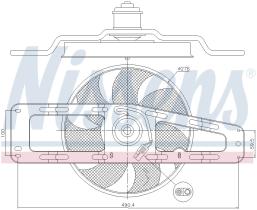 Nissens 85498 - VENTILADOR RENAULT TWINGO I(93-)1.2