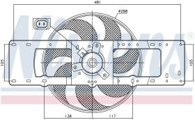 Nissens 85499 - VENTILADOR RENAULT R 19(88-)1.4