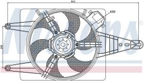 Nissens 85509 - VENTILADOR LANCIA LYBRA(839)(99-)1.