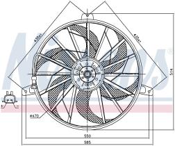 Nissens 85512 - VENTILADOR JEEP GRAND CHEROKEE(WJ.W