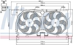 Nissens 85513 - VENTILADOR PEUGEOT 406(8B.8E.8F)(95