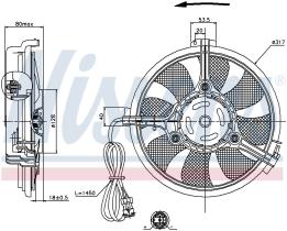 Nissens 85519 - VENTI AUDI A4/A6 (94>) VW PASSAT V (CON. REDONDO)