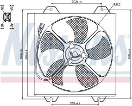 Nissens 85530 - VENTILADOR CHRYSLER SEBRING I COUPE