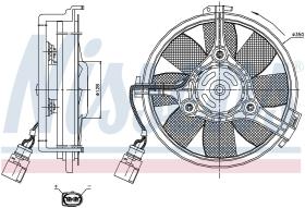 Nissens 85547 - VENTI AUDI A4/A6 (94>) VW PASSAT V (CON. PLANO)