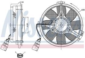 Nissens 85547 - VENTI AUDI A4/A6 (94>) VW PASSAT V (CON. PLANO)