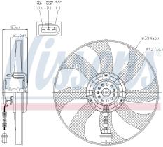 Nissens 85549 - VENTI SEAT IBIZA IV/CORDOBA (02>) SKODA FABIA (TEMIC)