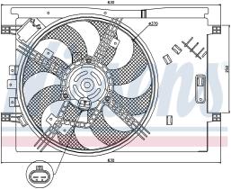 Nissens 85564 - VENTI FIAT GRANDE PUNTO 1.4I/ OPEL CORSA D 1.0/1.2/1.4 (05-)