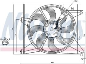 Nissens 85589 - VENTILADOR KIA SPECTRA II(LD)(04-)1