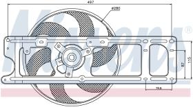 Nissens 85597 - VENTILADOR RENAULT MODUS(04-)1.5 DC