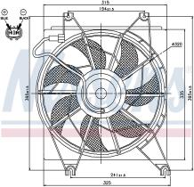 Nissens 85620 - VENTILADOR HYUNDAI ACCENT (X3)(94-)