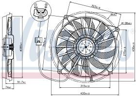 Nissens 85637 - VENTILADOR AUDI A 4/S 4(B6.B7)(00-)