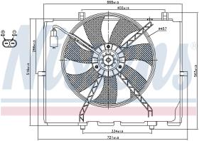 Nissens 85654 - VENTI MB W210 E200/E220/E270 CDI (95-)