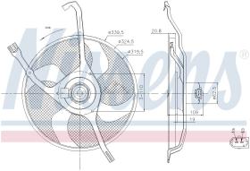 Nissens 85665 - VENTILADOR CITROEN C3 II(A51)(09-)1