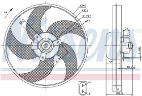 Nissens 85668 - VENTILADOR PEUGEOT 306(7_.N_)(93-)1