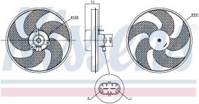 Nissens 85672 - VENTILADOR PEUGEOT 206(2)(98-)2.0 I