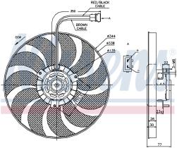 Nissens 85676 - VENTI VW TRANSPORTER (70X/7D) (10/92>)