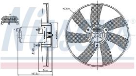 Nissens 85677 - VENTILADOR VOLKSWAGEN PASSAT B3(3A.