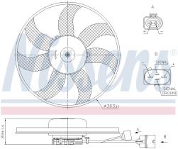 Nissens 85678 - VENTI AUDI A3 II/GOLF V/VI (IZDO) CON. 2 PIN NEGRO