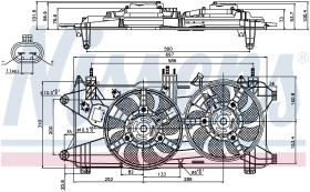 Nissens 85689 - VENTILADOR FIAT DOBLO(119.223)(01-)