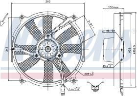 Nissens 85701 - VENTILADOR MERCEDES C-CLASS W 202(9