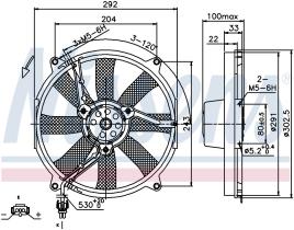 Nissens 85702 - VENTILADOR MERCEDES C-CLASS W 202(9