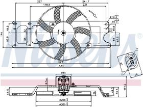 Nissens 85712 - VENTILADOR DACIA LOGAN I(04-)1.4 I