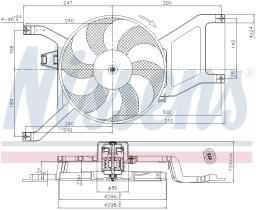 Nissens 85714 - VENTILADOR DACIA LOGAN I(04-)1.0 I