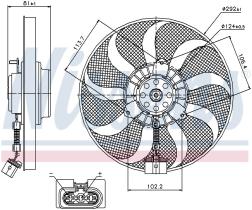 Nissens 85715 - AUDI A3/VW GOLF IV/SEAT LEON I 1.4/1.6I