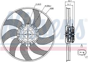 Nissens 85728 - VENTI AUDI A4 III  IZDO. (400 Ø)